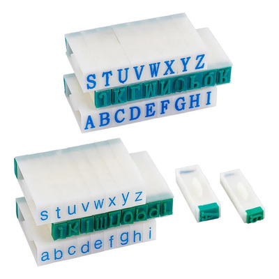2 Bolsas Sellos De Plástico Con Letras A~z Color Verde