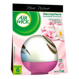 Aromatizante Ambiental Air Wick Decosphere Magnolia Y Cherry 75ml