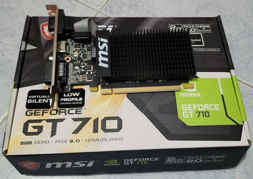 Tarjeta De Video Nvidia Gt 710 Msi 2gb Ddr3 Low Profile