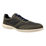 Tenis Casual Calzado Caballero Gino Cherruti 9002 Gris