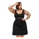 Vestido Camisola Plus Size Não Marca Barriga Acinturada