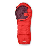 Saco De Dormir Coleman 4 Grados Tidelands Momia Rojo