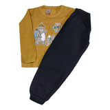 Conjunto Moletom Tamanho 3 Blusa Calça Infantil Inverno Frio