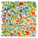 100 Pcs Pegatina Animados Dinosaurio Impermeables Stickers