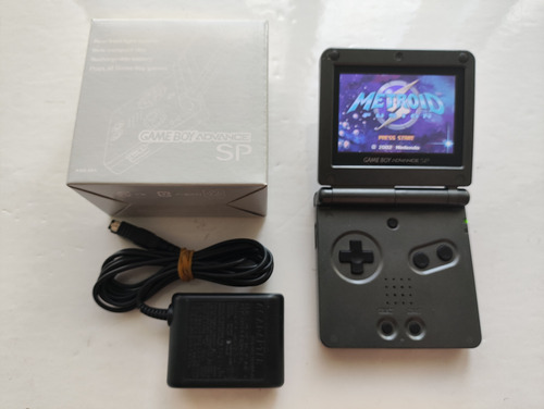 Nintendo Gba Sp Gameboy Advance Sp Titanio Ags-101 + 1 Juego