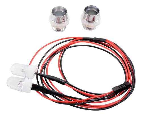 2 Led Rc Coche Luces 3-9v Delanteros Con Pantalla Para