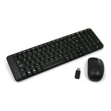 Kit Teclado E Mouse Logitech Wireless Combo Mk220 Preto