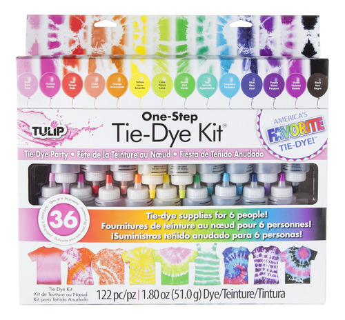 Kit De Tinte Tie-dye Tulip, 18 Botellas, Pack 1