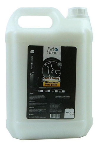 Hidratação Cães E Gatos Pet Clean 5l Banho E Tosa Fragrância Suave E Agradável