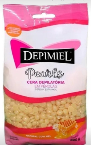 Cera Depilatória Depimiel Natural Com Mel Em Pérolas 500g