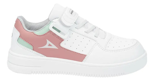 Tenis Escolar Niña Pirma Blanco/rosa Para Niña 5524