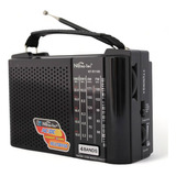 Radio Am/fm/usb Fox Tech Fx-193bt Recargable Y Con Linterna