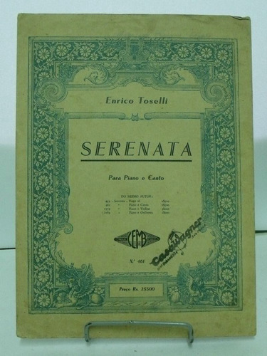 Partitura Canto E Piano  Serenata  Enrico Toselli 