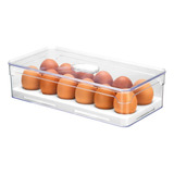 Organizador Porta Ovos Com Tampa Geladeira 12 Ovos 2,8l