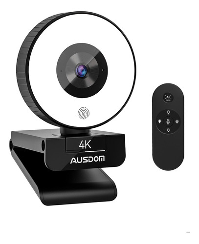 4k Webcams Control Remoto Ajustar Brillo Con Micrófono