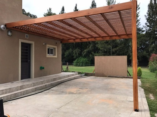 Pergola De Madera-hierro A Medida