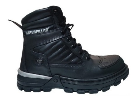 Borcegos Caterpillar Motorcycles Negro Cuero Hombre Nuevos