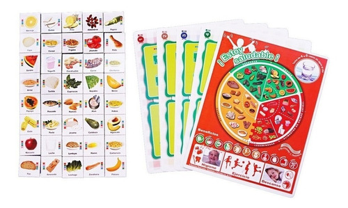 Juega Cartas Buen Comer Educativo Aprendizaje Niños Infantil