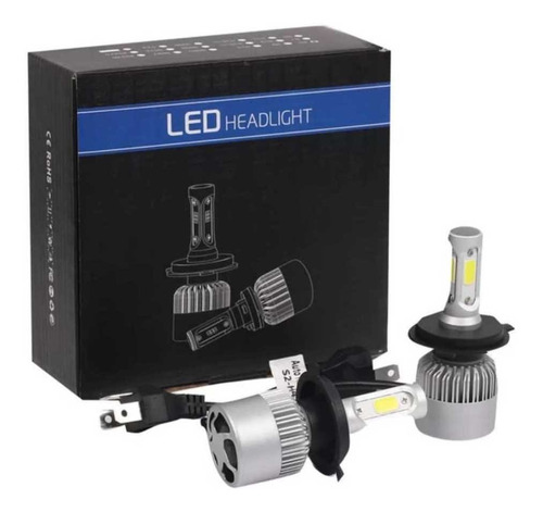 Kit Ampolletas Luces Turbo Led H4 Para Auto-moto 8000lm 