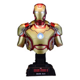 Busto Iron-man Mkxlii 1/4 Com Luz De Led Homem De Ferro