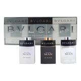 Conjunto De Perfume Importado Bvlgari Man Pocket Spray Mini 3pcs 15ml Original Lacrado + Nf-e