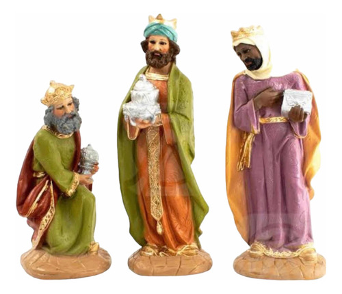 Los 3 Reyes Magos 30cm Resina Fina (están Hermosos)