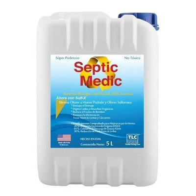 Septic Medic Limpiador Biológico para Fosas Sépticas Biodigestores 5 Litros | Meses sin interés