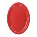 Platos Melamina Rojo 34 Cm 25 Pz Línea  Restaurantera 