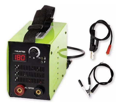 Klatter Soldadora Inverter Usada 220v 180amp Verde Negro