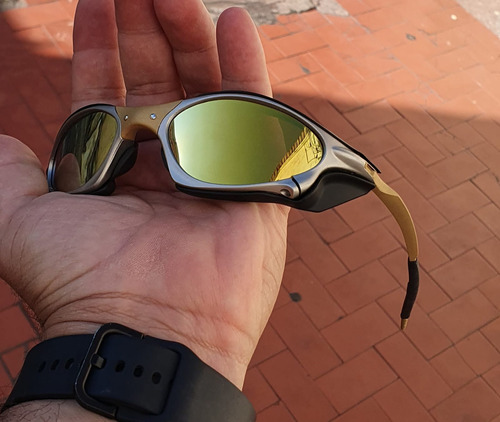 Oculos De Sol Juliet Dourado 124k Sid Blind Romeo Lancamento