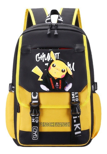 Mochila Escolar De Gran Capacidad Para Estudiantes De Anime Pikachu, Mochila De Moda Para Niños, Mochila Para Estudiantes De Escuela Primaria