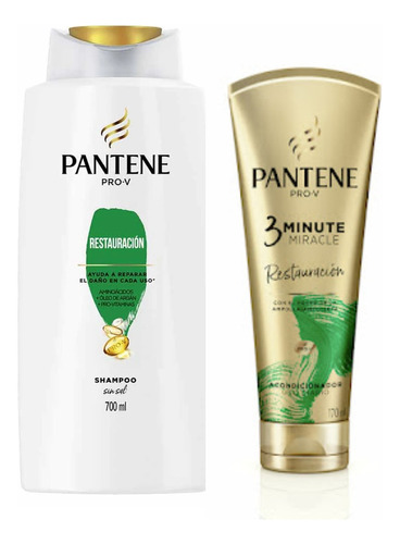  Kit Shampoo + Acondicionador Pantene Restauración - 870ml