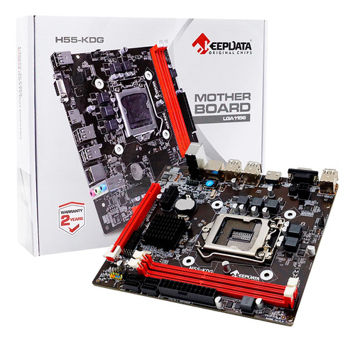 Placa Mãe  Nova H55- Kdg  Ddr3 Socket Lga1155  Com Garantia