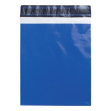50 Und Saco Plástico Envelope Segurança Azul Bebe 19x25 