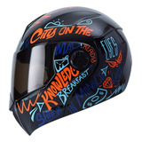 Casco Abatible Ich-3110 Message Ngr Brillant Nara N Visor Sm