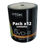 Pack X1200 Unidades Dvd-r Virgen Tdk 4,7gb 120m 12 Bulk X100