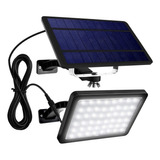 Lámpara Solar 48leds Con Cable De 3 Metros Y Panel Externo