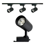 Kit Trilho Eletrificado 1 Metro Com 3 Spots Led 7w 3000k