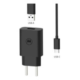 Carregador De Parede Motorola Original Rápido 10w - Com Cabo