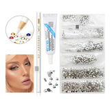 Combo Strass + Pegamento + Lapiz De Cera Rostro Cuerpo Uñas