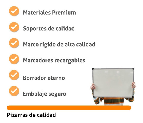 Pizarra Blanca 80x120cm+2 Marcadores Y Accesorios Gratis
