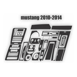 Stickers Interiores Mustang 2010-2014 Superposicion Fibra 3d
