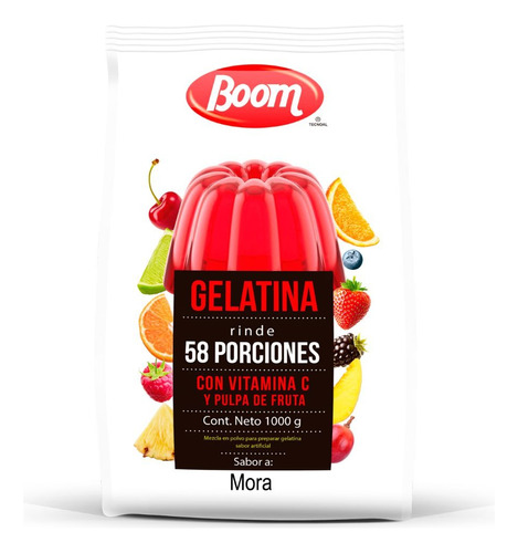 Gelatina Sabor A Mora 1000g