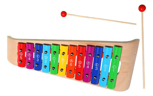 Xilófono Para Niños Glockenspiel, Instrumento De 12 Tonos