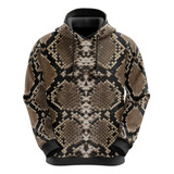 Blusa De Moletom Casaco Cobra Cascavel Animal Print Unissex