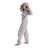 Pijama Mono Mujer Invierno Peluche Abrigo - Promesse 10510