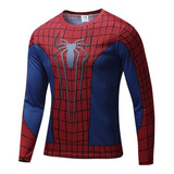 Playera De Spiderman Marvel Avengers Manga Larga Gym Unisex