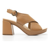 Sandalia Flexi Para Mujer Estilo 122701 Camel