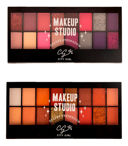 Paleta Sombras Ojos Satinado Brilloso Natural City Girl