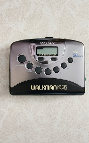 Sony Walkman Radio Digital Am-fm Modelo Wm-fx251 .